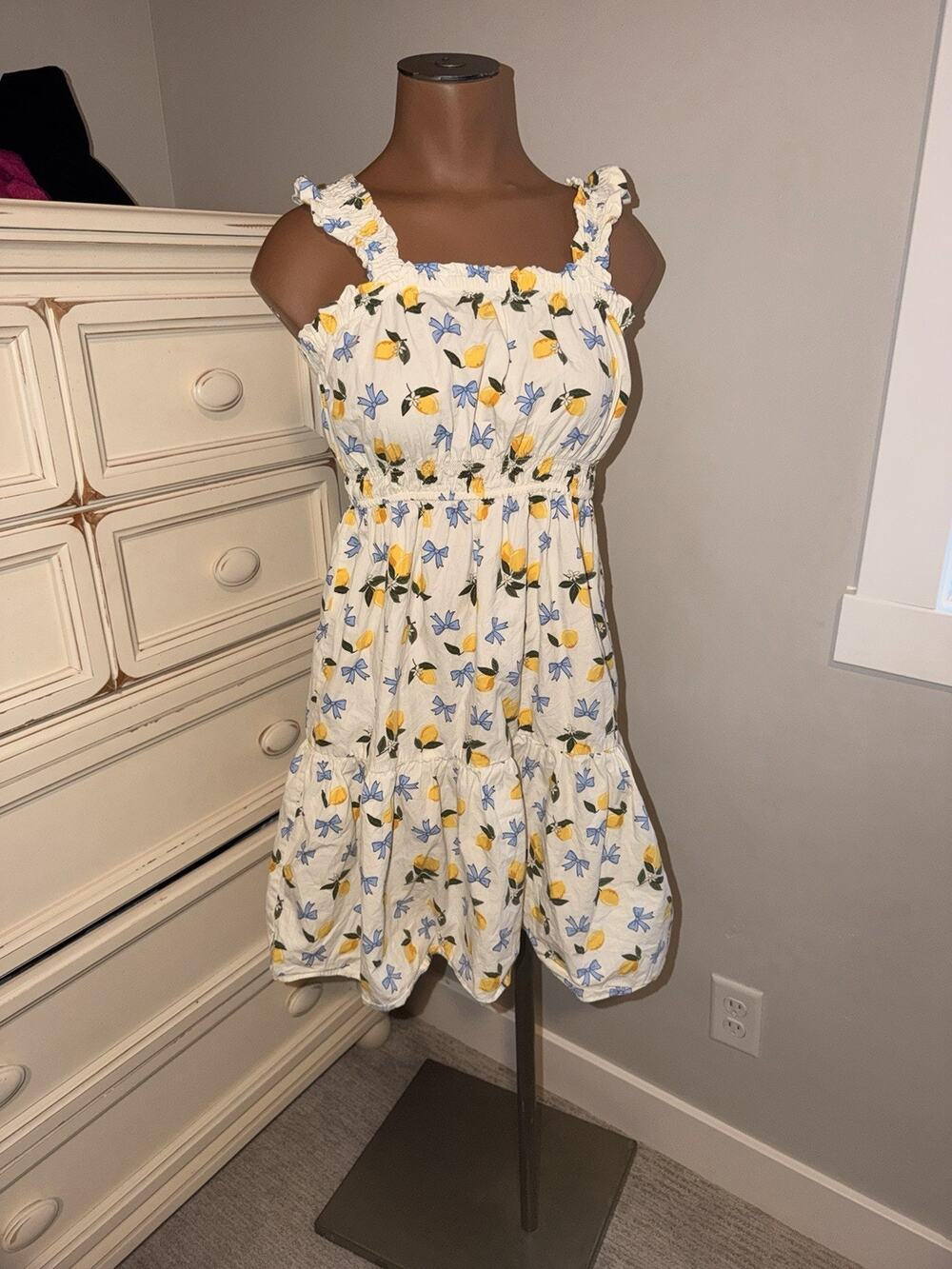Girls Lemon Summer Dress Vacation Size 14-16